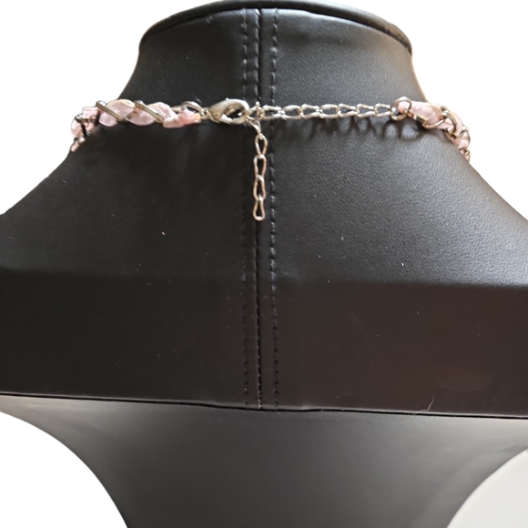 Beautiful Handmade Circles Lace Chain Necklace - Picture 3 of 3